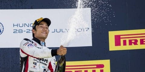 ホンダの育成選手、松下信治がFIA-F2ハンガリー戦で今季2勝目達成