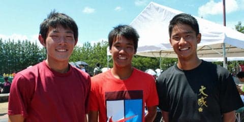 菊地裕太（相生学院）／阿多竜也（相生学院）／田形諒平（大成） [南東北インターハイ／第1日]