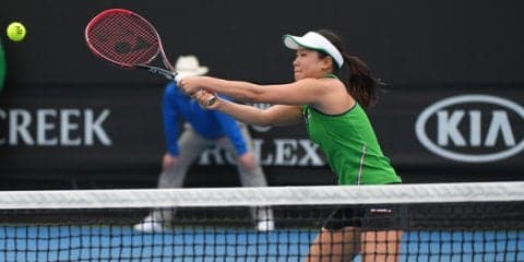 日比野菜緒のダブルスは初戦突破ならず [シティ・オープン]