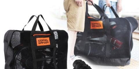 中身が見える自転車用輪行袋「メッシュ輪行キャリングバッグ」発売