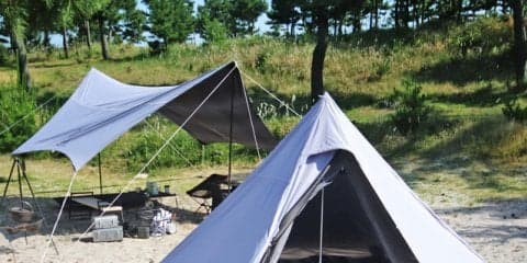 遮光コーティングを施した夏キャンプ向け「ワンポールテント」発売