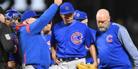 緊急降板の上原浩治　カブス監督も異変察知「初球から何かがおかしかった」