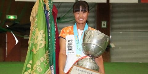 平田歩（岡山学芸館）が岡山県勢38年ぶりの女子シングルス優勝 [南東北インターハイ]