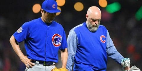 【MLB】わずか6球で緊急降板の上原浩治、首の張りで10日間のDL入り