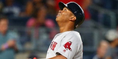 【MLB】レ軍20歳新星の剛球撃ちに敵地騒然　チャプマンは左打者に6年ぶり2度目の被弾