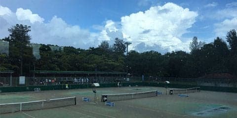 雨のため2度の中断後、レクドームで再開 [第44回全中]