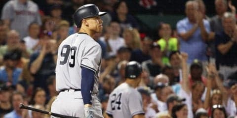 【MLB】ヤンキース超新星ジャッジが不名誉なMLB新記録樹立、36戦連続三振喫する