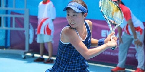 テニス競技が開幕、筑波大3年の牛島里咲が初戦突破 [台北ユニバーシアード]