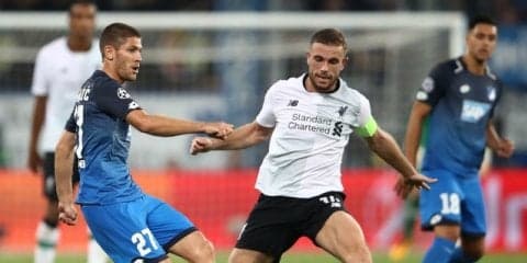 第1戦先勝のリバプール、CL本戦進出に向けホッフェンハイムを迎え撃つ