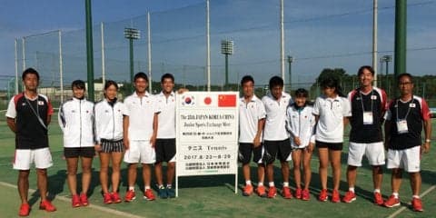 男女とも勝点12を挙げた日本が優勝 [日・韓・中 親善ジュニアテニス]