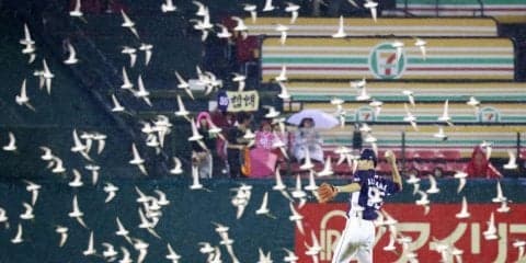 雨＆鳥…、東北楽天が中断後に4点差を追い付いて8対8のドロー