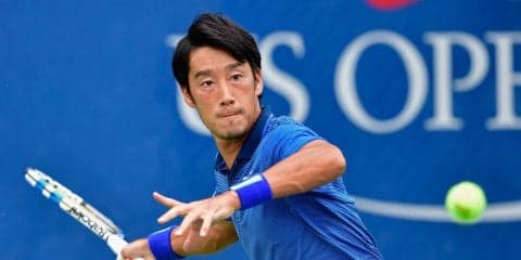 男子シングルス2回戦、杉田祐一が第1セットをタイブレーク制し奪取[全米オープン]