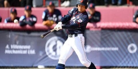 日本、初優勝へ初戦は大勝発進　井上が大会1号3ラン、清宮は1安打1打点