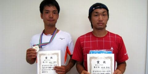 シングルスは西脇一樹、ダブルスは斉藤秀／髙田航輝が優勝 [第71回中国テニス選手権／男子]