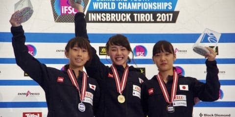 日本代表が表彰台独占！ボルダリング世界ユース選手権で伊藤ふたばが金メダル