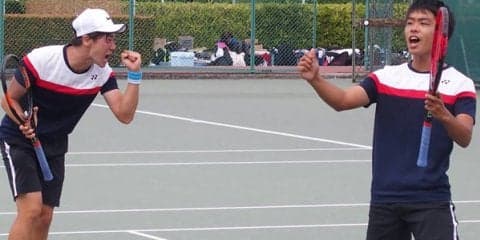 男子の1部リーグ第2戦が終了 [H29関西大学テニスリーグ]