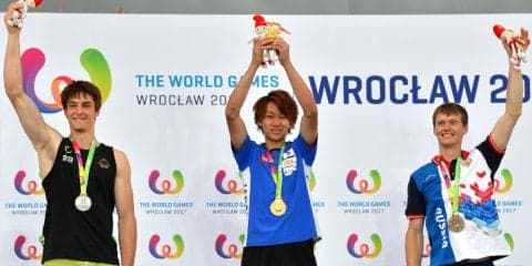 緒方良行が金、野中生萌が銀メダルを獲得／ワールドゲームズ2017 ヴロツワフ大会【ボルダリング】