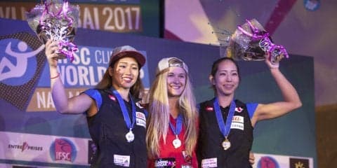 ショウナ・コクシーが年間女王に輝く。男子年間優勝争いは日本勢に暗雲／ボルダリングW杯第6戦 インド・ナビムンバイ大会