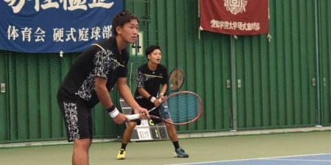 1部リーグが開幕、男子の第1戦が終了 [H29東海大学テニスリーグ]