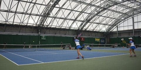 女子の1部リーグ第1戦が終了 [H29東海大学テニスリーグ]