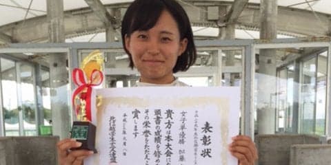 女子シングルスは加藤真帆（信州大2年）が大会連覇 [H29夏季北信越学生]