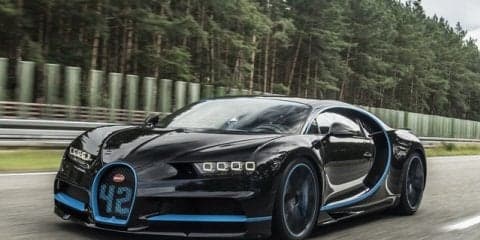 ブガッティ シロンが41秒96の世界新記録…0-400-0km/h、加速し急停止