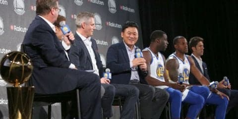 ウォリアーズとパートナー契約を結んだ楽天の三木谷会長、日本でのNBA公式戦の開催を「実現することを願う」と猛プッシュ