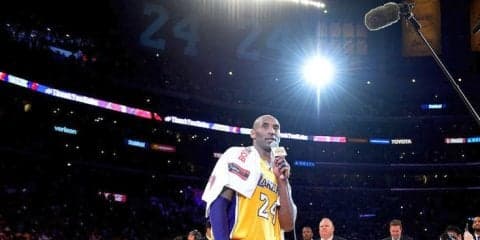 レイカーズがコービー・ブライアントの8番と24番を永久欠番に、12月18日のウォリアーズ戦でセレモニーを実施