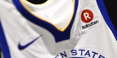 NBA「ゴールデンステート・ウォリアーズ」、楽天とユニフォーム・パートナー契約