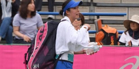 ケガから復帰の江口実沙は1回戦敗退も「動きはよくなっている」と今後に手応え [JAPAN WOMEN'S OPEN]