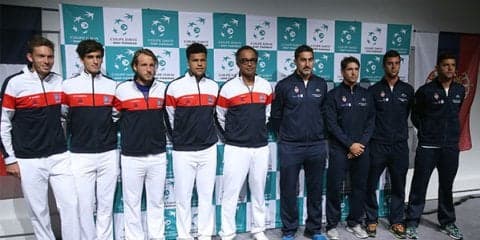 フランスはプイユが先鋒に、セルビアはラヨビッチ [デ杯フランス対セルビア]