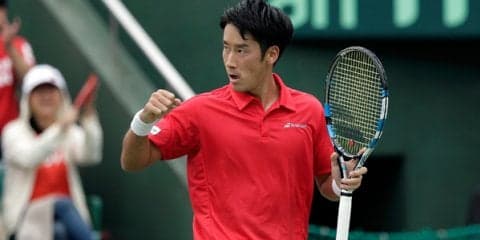 杉田祐一がクレザから2セット連取、日本が1勝目に王手 [デ杯ワールドグループ・プレーオフ 日本対ブラジル]