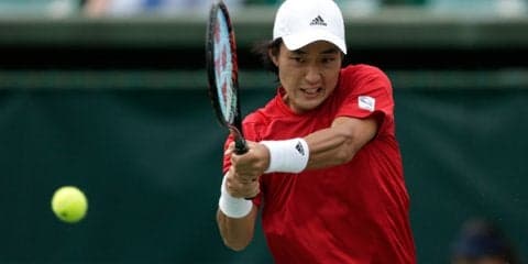添田豪がモンテーロから第3セットを奪い、日本が初日2勝に王手 [デ杯ワールドグループ・プレーオフ 日本対ブラジル]