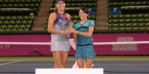 青山修子がヤン・ザオシャンとのダブルスで3度目のタイトル獲得 [JAPAN WOMEN'S OPEN]