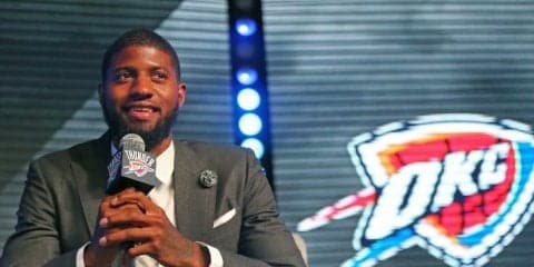 ペイサーズからサンダーへと移籍したポール・ジョージ、開幕へ向けた強い意気込みを語る「今シーズンはMVPを狙う」