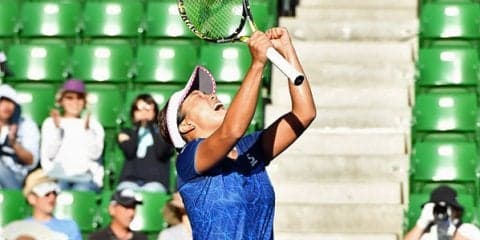 「自分のいいプレーをすれば勝てる」1回戦突破の奈良くるみ [東レPPO]