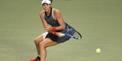 「ナンバーワンとしての初試合に勝ててうれしい」ムグルッサがプイグを破り準々決勝へ [東レPPO]