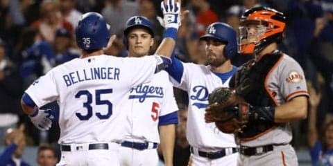 ダルビッシュ、前田所属のドジャースが地区5連覇！　ベリンジャーが39号決勝弾