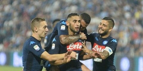 ナポリが終盤に勝ち越し、開幕6連勝で首位守る