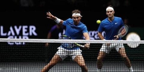 ナダルとフェデラーがダブルスを組んで最初の勝利 [レーバー・カップ]