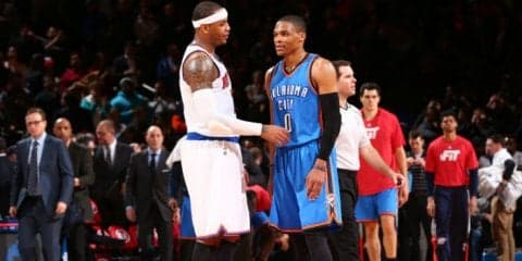 カーメロ・アンソニー獲得に成功したサンダー、決め手はラッセル・ウェストブルックとポール・ジョージの勧誘!?