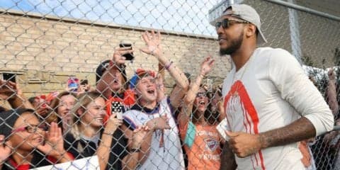 ニックス、カーメロ・アンソニーと交換でキャバリアーズからトリスタン・トンプソンの獲得を試みるも合意に至らず