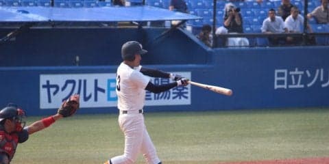 法大のエース・菅野秀哉が自らのバットで試合を決めて勝ち点獲得。慶大は岩見雅紀が3戦連発も惜敗【東京六大学野球】