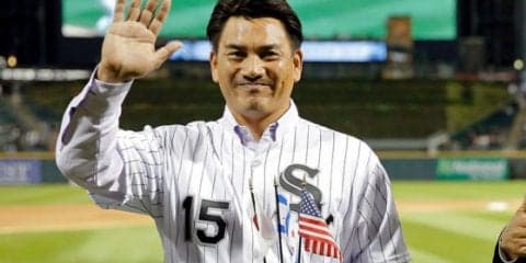 古巣Wソックスで始球式の井口　米メディア「今後も忘れ去られることはない」