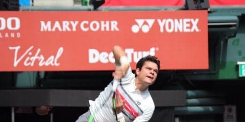 ラオニッチが少ないチャンスを活かし1回戦突破[楽天ジャパンオープン]