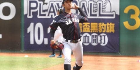 頭部に送球直撃の侍J社会人・田嶋が初ブルペン「ケガのところも大丈夫です」