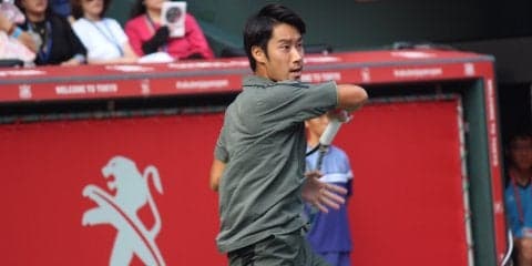 \"旬の男\"杉田祐一が、思わぬ形で楽天ジャパンオープン本戦初勝利。相手の途中棄権で2回戦進出。[楽天ジャパンオープン]