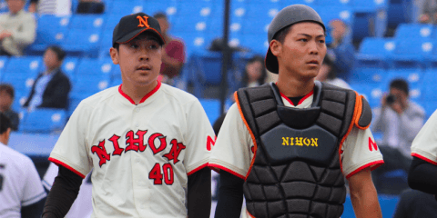 15年目の幼馴染みバッテリーで連続完投！東範幸&八田夏の活躍で日大が中大に快勝【東都大学野球 秋季リーグ戦 日本大vs中央大2回戦】