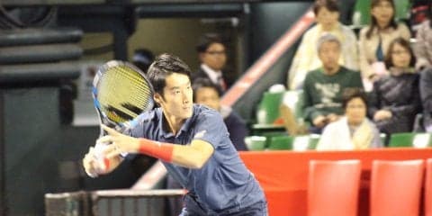 ラオニッチがまさかのリタイアで、杉田がベスト8進出[楽天ジャパンオープン]