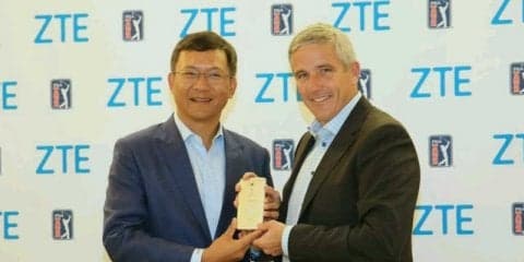 ZTE、米国男子PGAツアーと公式スマートフォン契約を締結